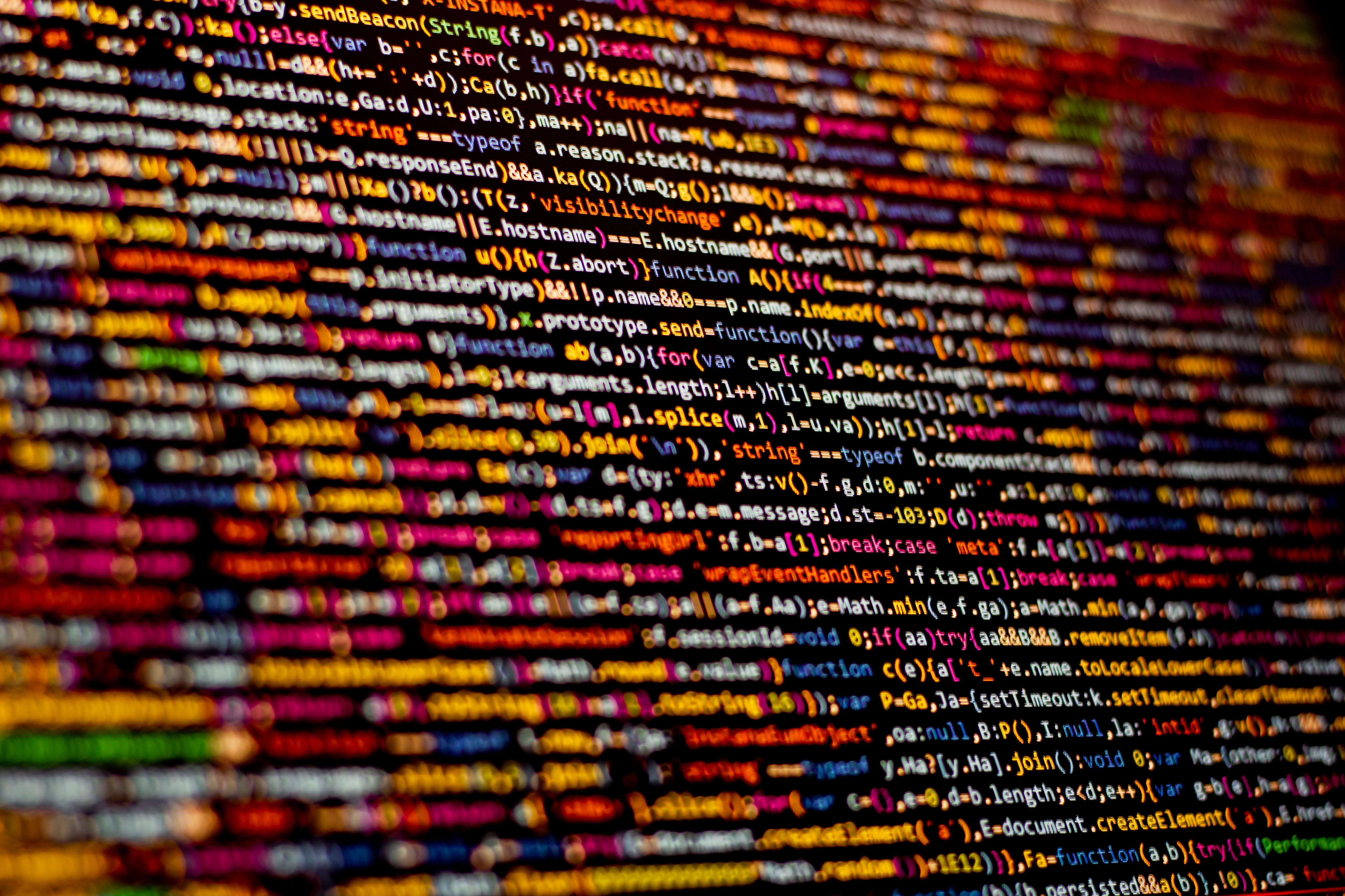 cette image représente des lignes de code en couleur